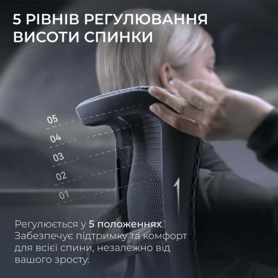 Крісло офісне Sihoo Doro S300 Mesh Dark Grey (S300-M201)