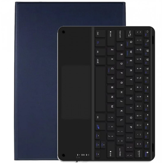 Чохол з бездротовою клавіатурою (TouchPad) BeCover для Apple iPad Air 13 (2024/2025) Deep Blue (712602)