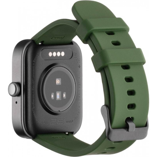 Смарт-годинник 2E Alpha SQ Music Edition 46 mm Black/Green (2E-CWW40BKGN-WS)