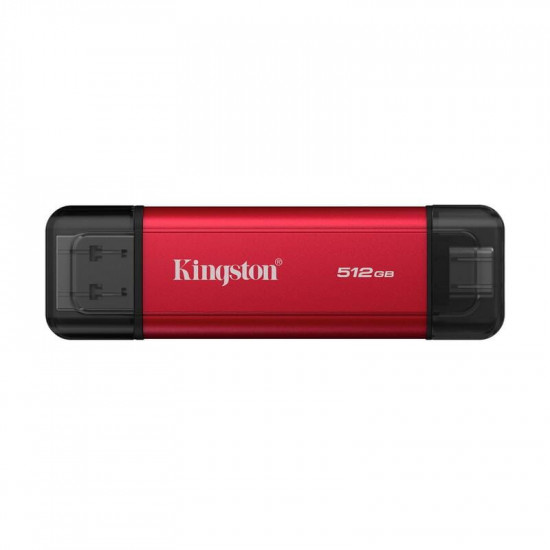 Накопичувач зовнішній SSD 512GB Kingston Dual Portable Red (SPSD/512GB)