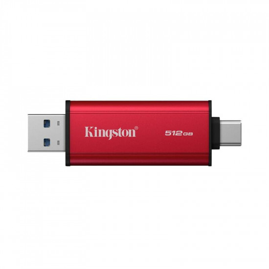 Накопичувач зовнішній SSD 512GB Kingston Dual Portable Red (SPSD/512GB)