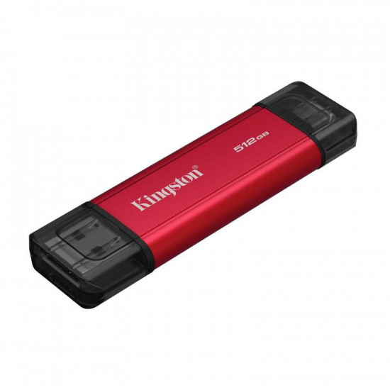 Накопичувач зовнішній SSD 512GB Kingston Dual Portable Red (SPSD/512GB)