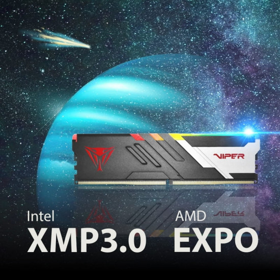 Модуль пам`яті DDR5 2x32GB/6000 Patriot Viper Venom RGB (PVVR564G600C30K)