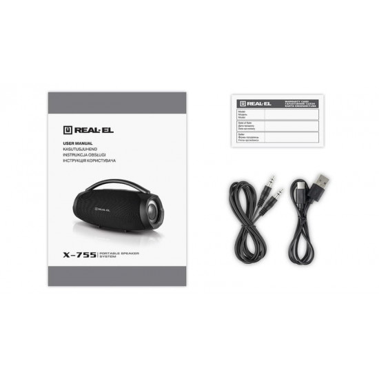 Акустична система REAL-EL X-755 Black