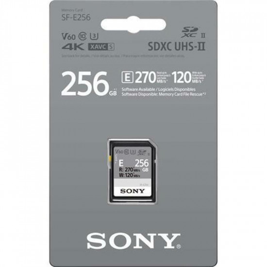 Карта пам`ятi SDXC 256GB UHS-II U3 Class 10 Sony Entry R270/W120MB/s (SFE256.ET4)