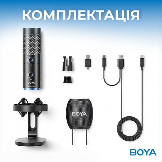 Мікрофон BOYA K5-02 RGB Black