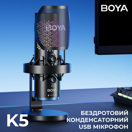 Мікрофон BOYA K5-02 RGB Black