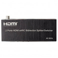 Двонаправлений розгалужувач PowerPlant HDMI - HDMI, 4K Black (CA914906)