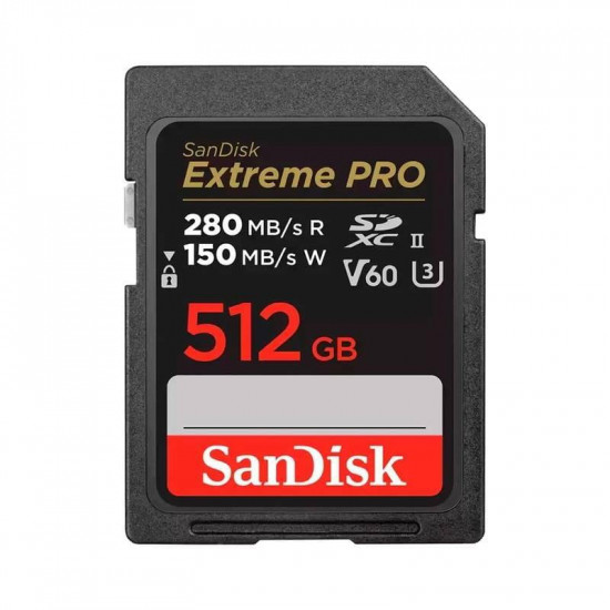 Карта пам`ятi SDXC 512GB UHS-II U3 R280/W150MB/s SanDisk Extreme Pro (SDSDXEP-512G-GN4IN)
