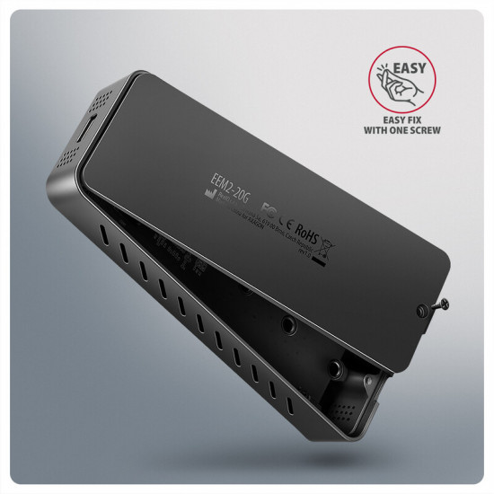 Зовнішня кишеня Axagon NVMe M.2 2242/2260/2280 USB Type-C 3.2 Black (EEM2-20G)