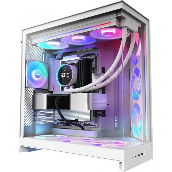 Корпус NZXT H9 Flow RGB White (CM-H92FW-R1)