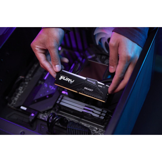 Модуль пам`яті DDR5 2x16GB/5600 Kingston Fury Beast RGB Black (KF556C40BBAK2-32)