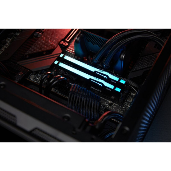 Модуль пам`яті DDR5 2x16GB/5600 Kingston Fury Beast RGB Black (KF556C40BBAK2-32)
