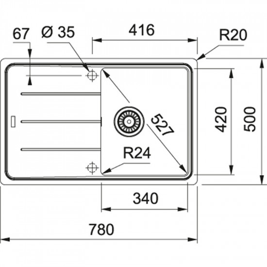 Кухонна мийка Franke Basis BFG 611-78 Білий (114.0258.042)