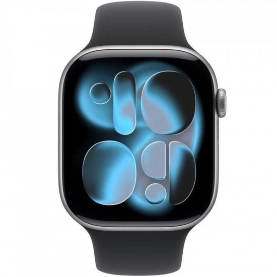 Смарт-годинник Apple Watch Series 11 GPS + Cellular 46mm Space Grey Aluminium Case with Black Sport Band - M/L (MFCA4RK/A)