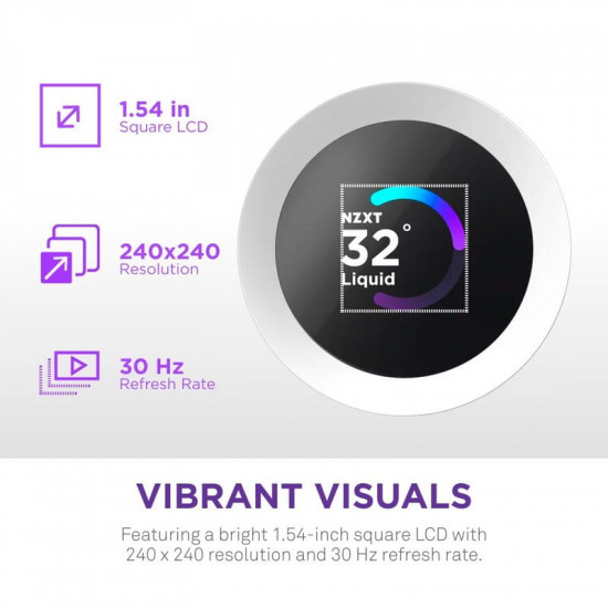 Система водяного охолодження NZXT Kraken Plus 360 RGB V2 White (RL-KR360-W2)