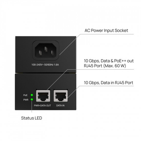 Інжектор PoE TP-Link Omada POE370S