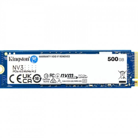 Накопичувач SSD  500GB M.2 NVMe Kingston NV3 M.2 2280 PCIe Gen4.0 x4 (SNV3S/500G)
