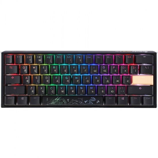 Клавіатура Ducky One 3 Mini Cherry MX Red RGB UA USB Black (DKON2161ST-RUAPXCLAWSC1)