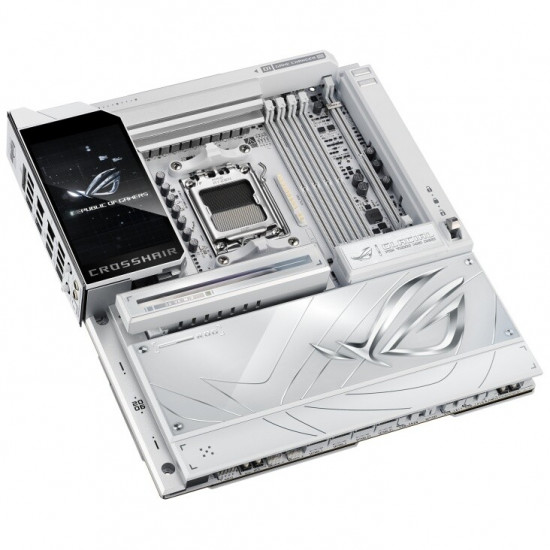 Материнська плата Asus ROG X870E Crosshair Glacial WiFi Socket AM5